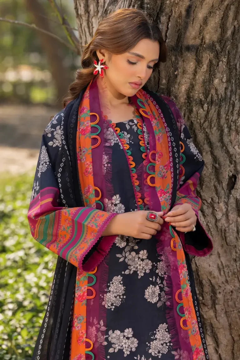 3-PC Unstitched Printed Lawn | CP5-14