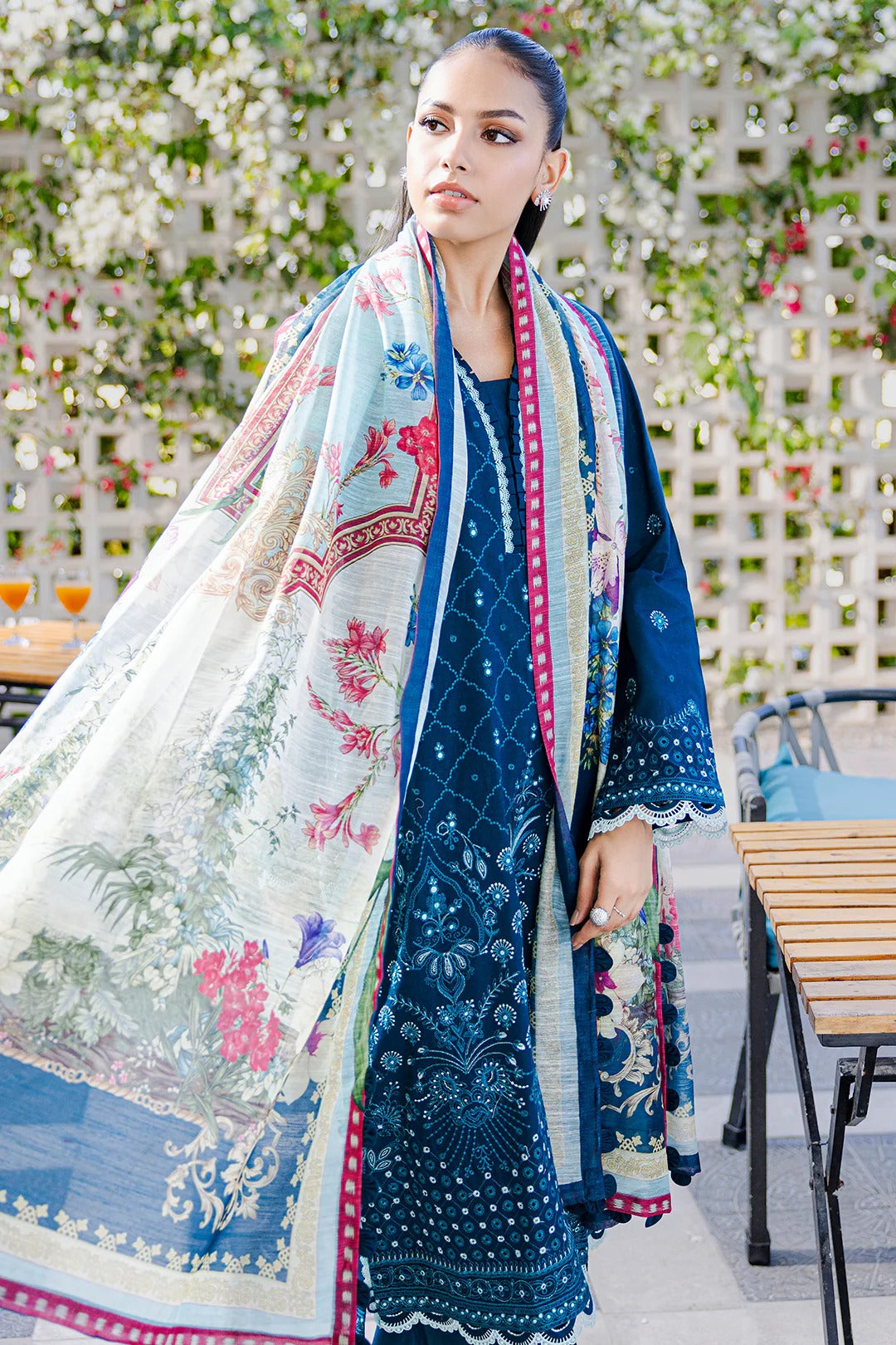 Embroidered Shirt Shalwar Dupatta - 0806