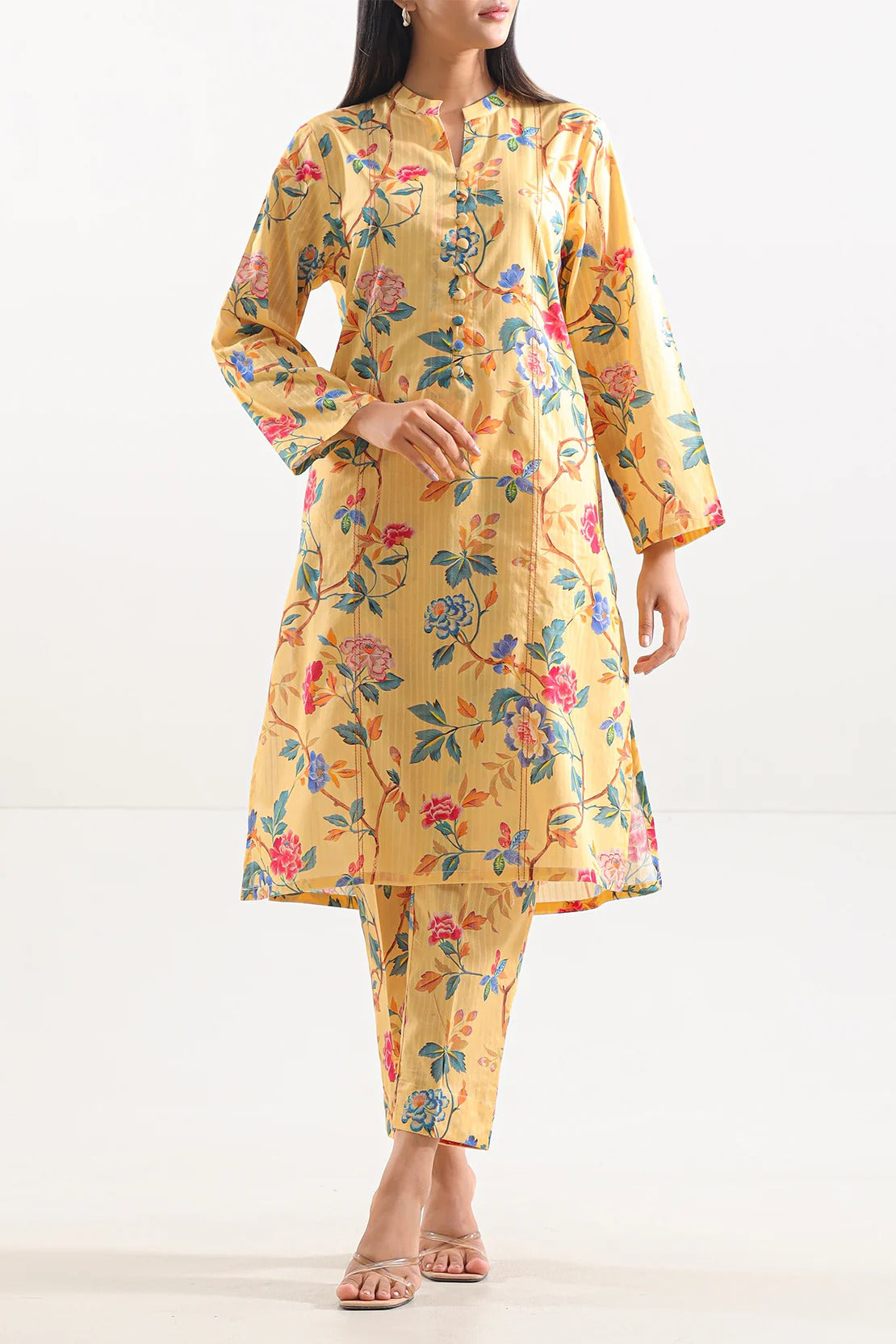 Printed Lawn Stitched 2 Piece (Shirt/Trouser)