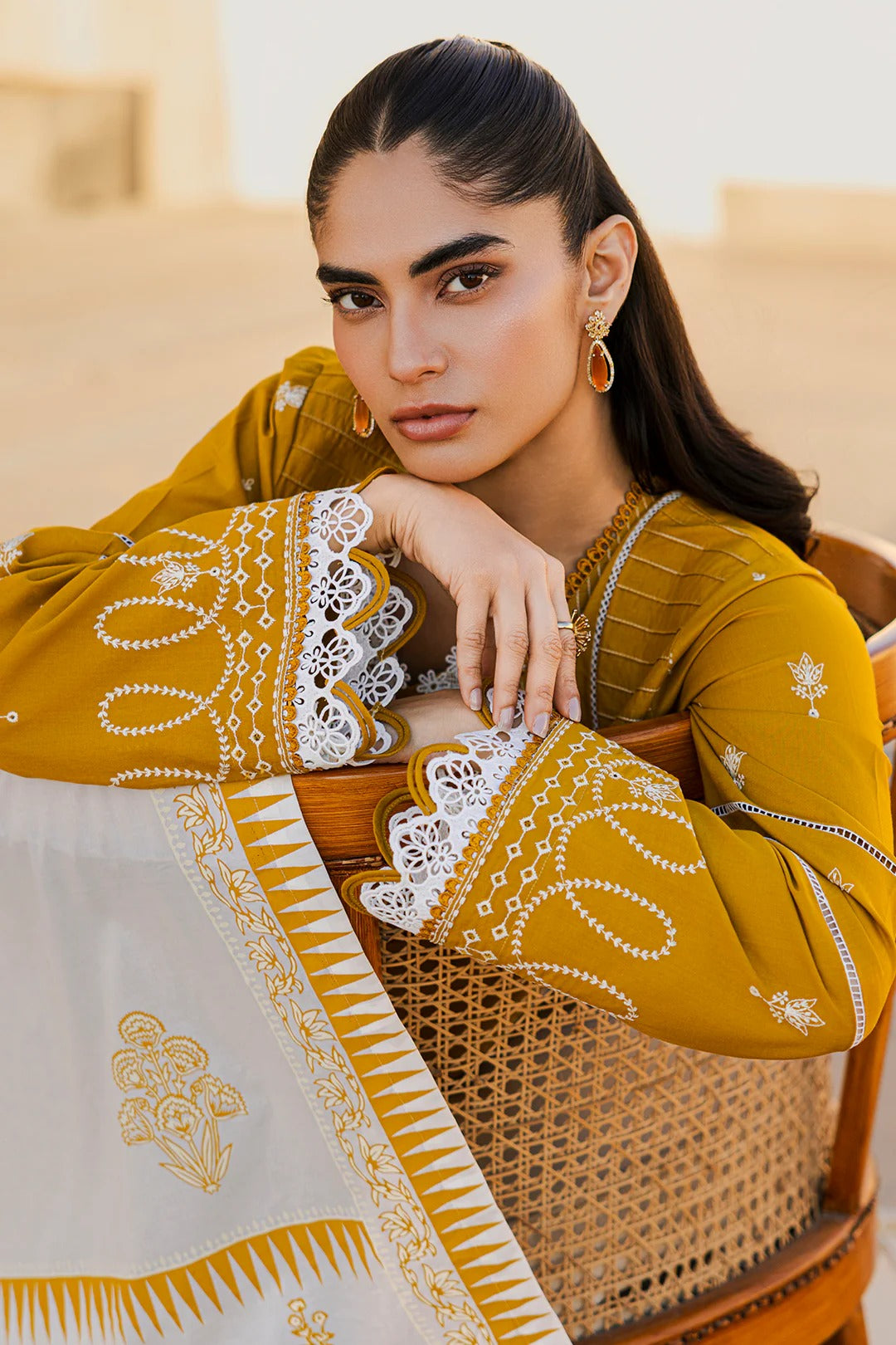 Embroidered Shirt Shalwar Dupatta - 0829
