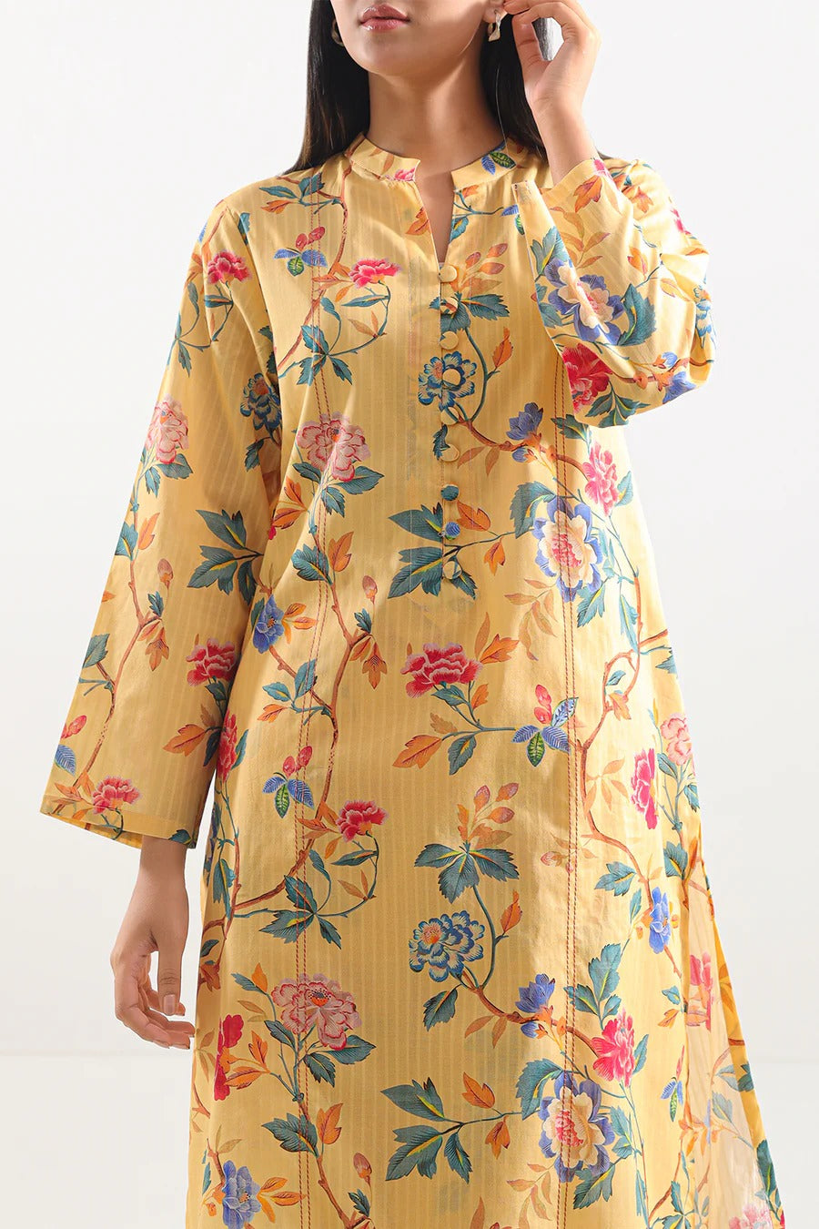 Printed Lawn Stitched 2 Piece (Shirt/Trouser)