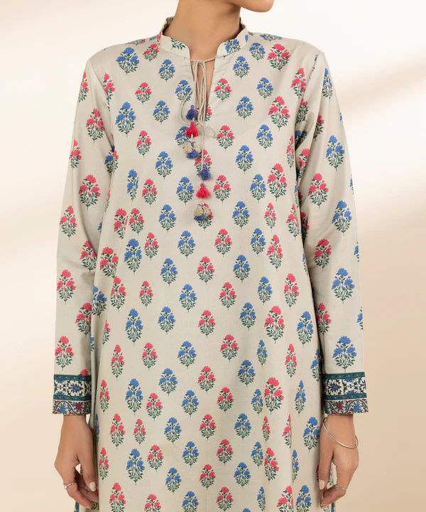 Unstitched 3 Piece - Printed Lawn Suit | 00U2DBW25V42