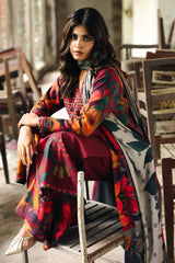 3-PC Unstitched Embroidered Linen Collection ANW6-18