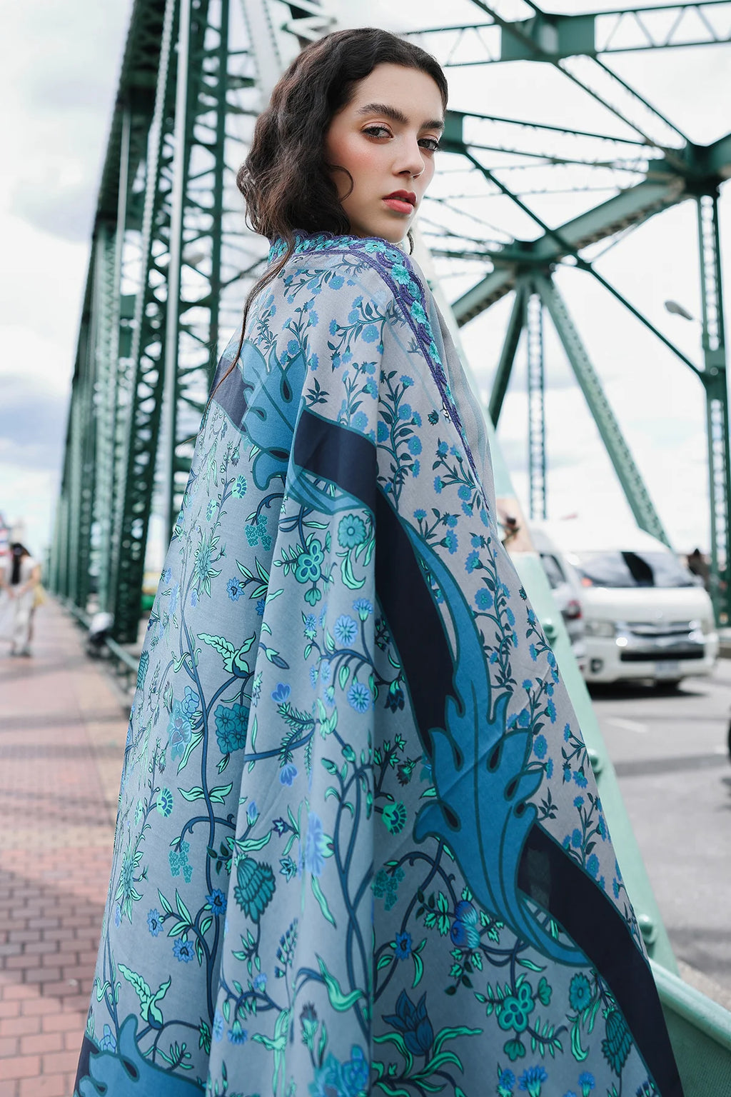 3-PC Unstitched Embroidered Linen Collection CCW6-06