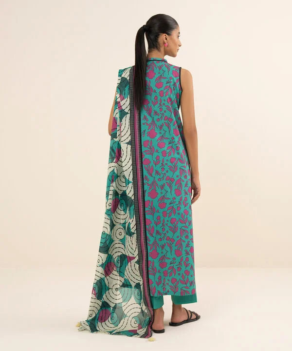 3 PIECE -PRINTED LAWN SUIT U2D-DD25V5-4 B