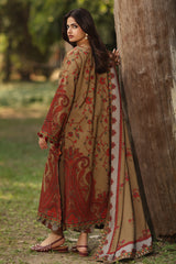 3-PC Unstitched Embroidered Linen Collection ANW6-15