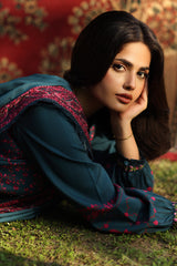 3-PC Unstitched Embroidered Linen Collection ANW6-16