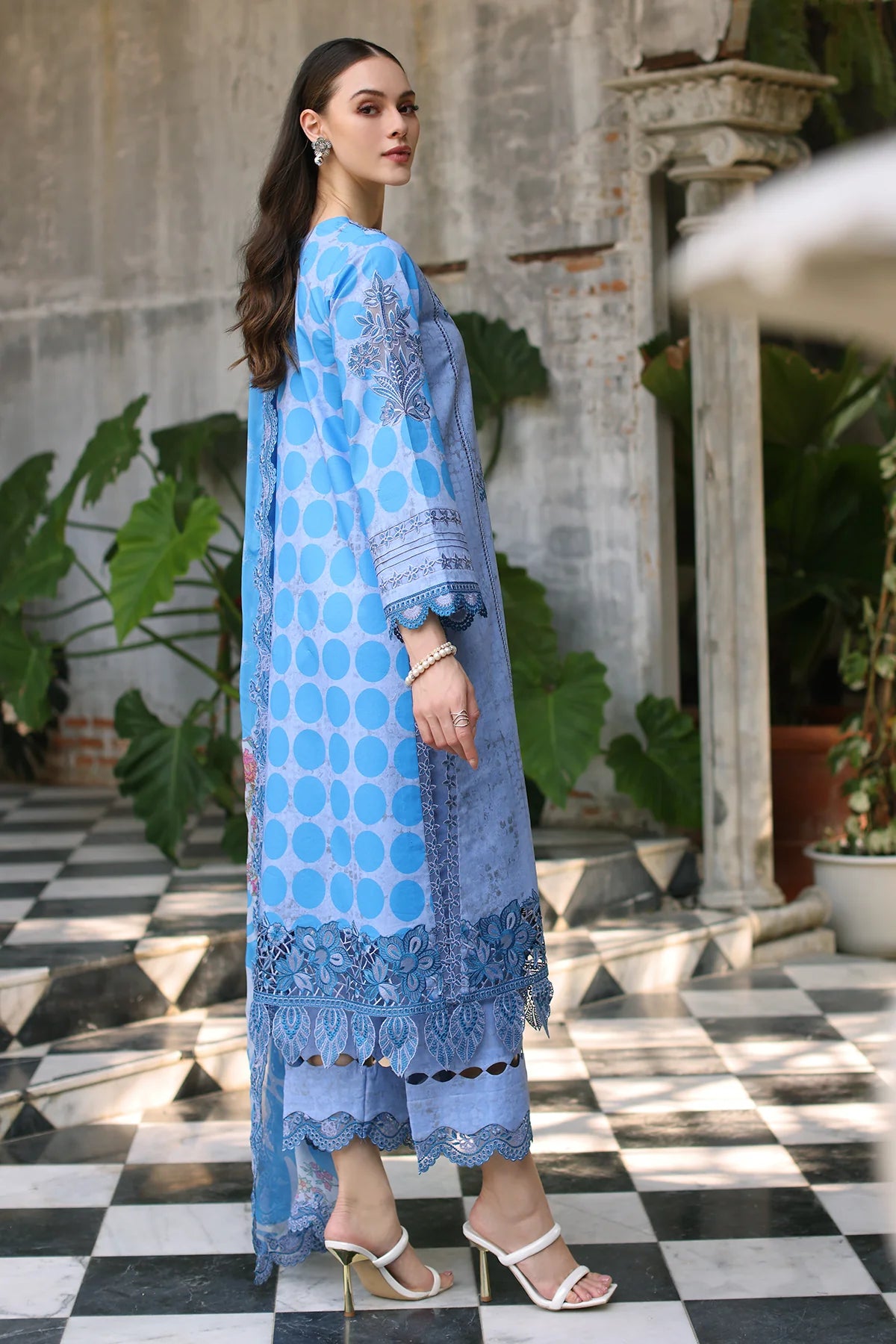3-PC Unstitched Embroidered Printed Lawn Collection CMR5-03