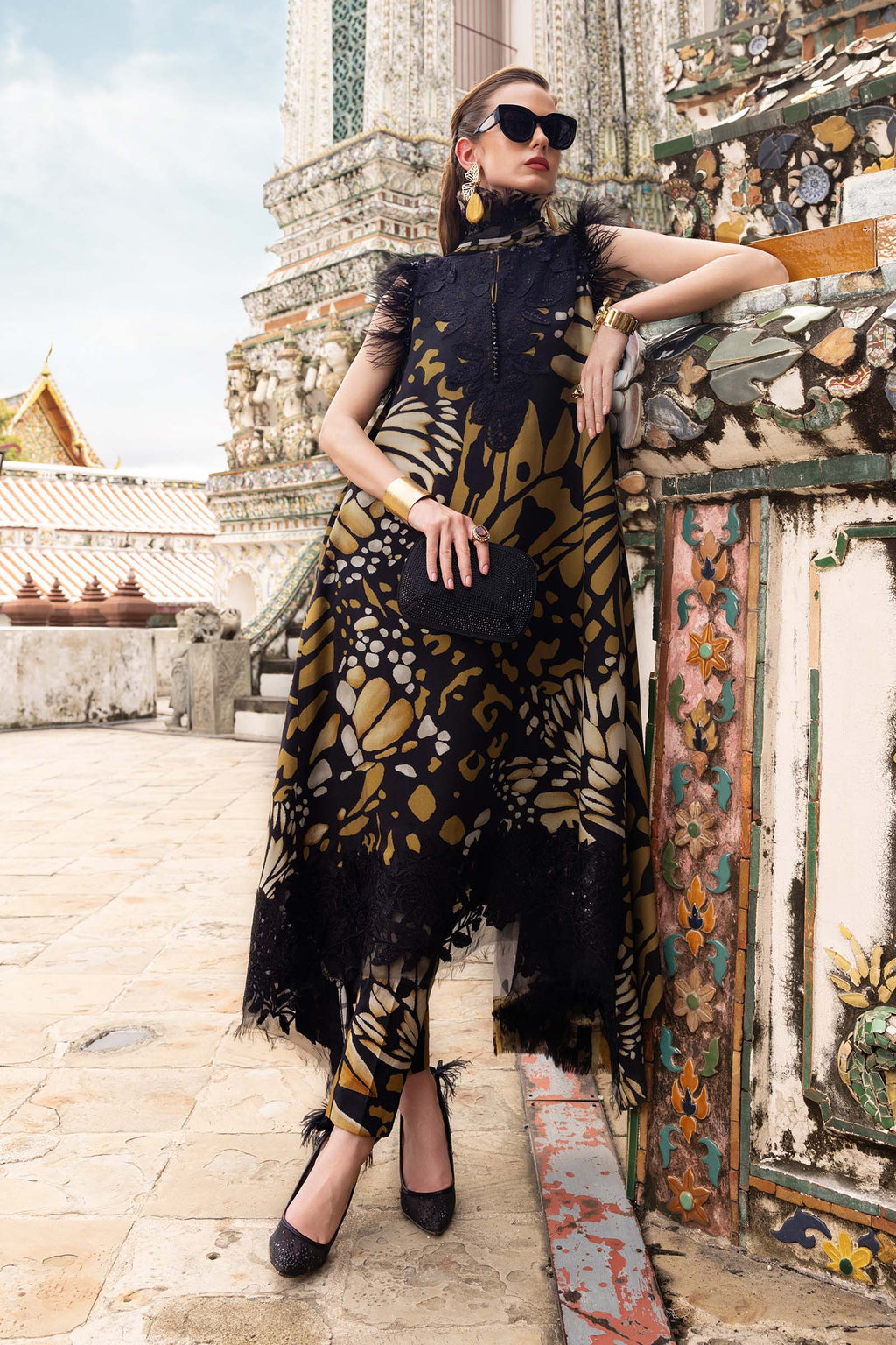 3 Piece Unstitched Embroidered Linen SuitMPT-2809-B In Stock