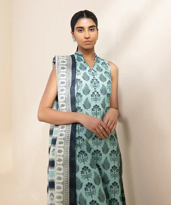 SAPPHIRE UNSTITCHED LAWN’24 | 0U2DDY24V412
