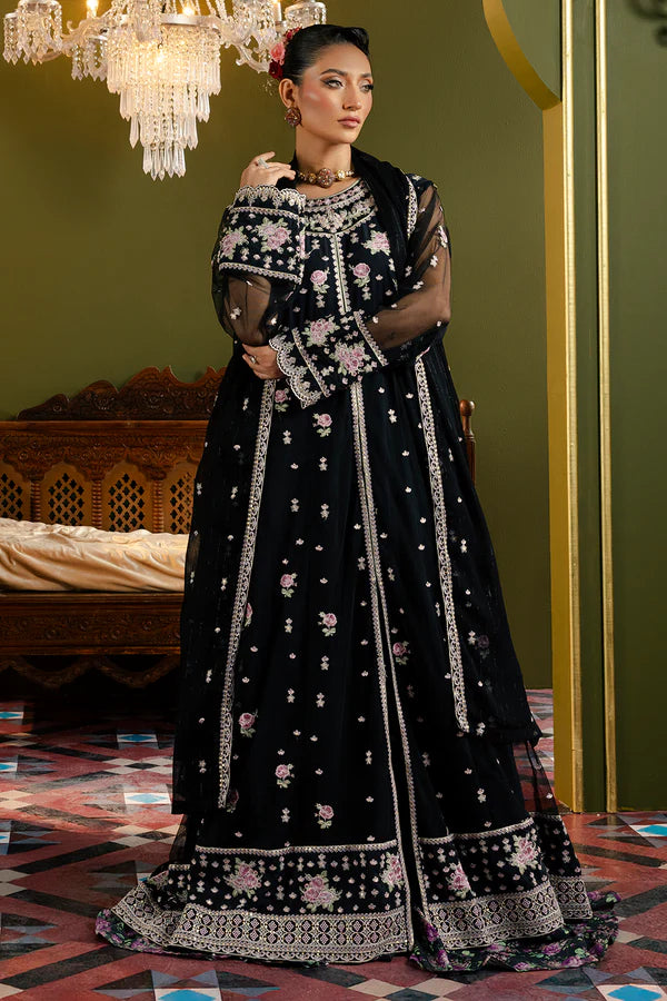 Front Open Frock With Flared Pant & Dupatta