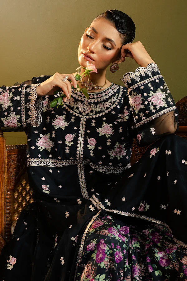 Front Open Frock With Flared Pant & Dupatta