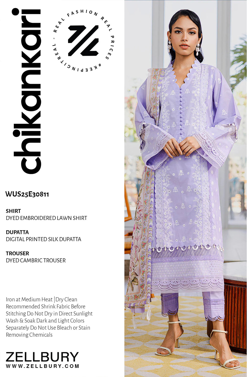 Embroidered Shirt Shalwar Dupatta - 0811