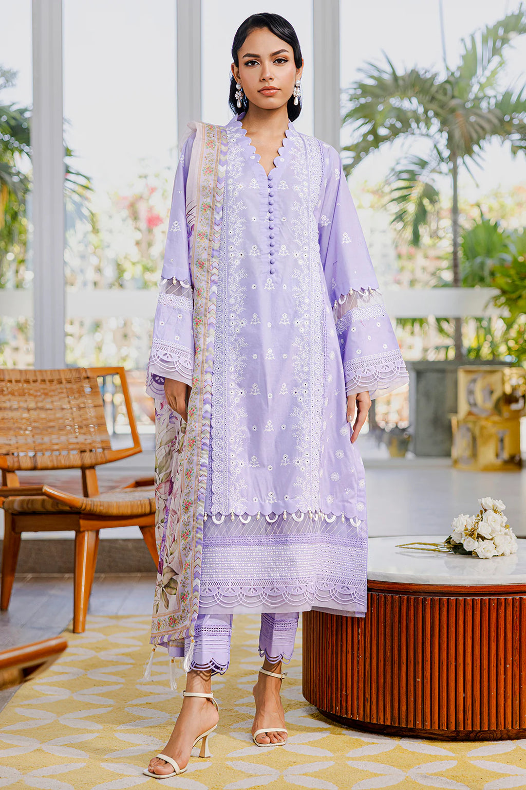 Embroidered Shirt Shalwar Dupatta - 0811