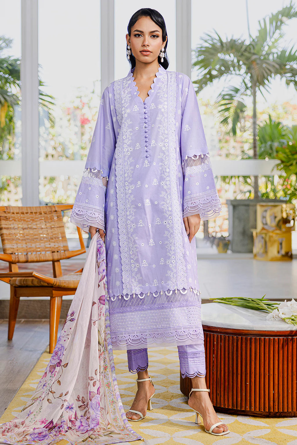 Embroidered Shirt Shalwar Dupatta - 0811
