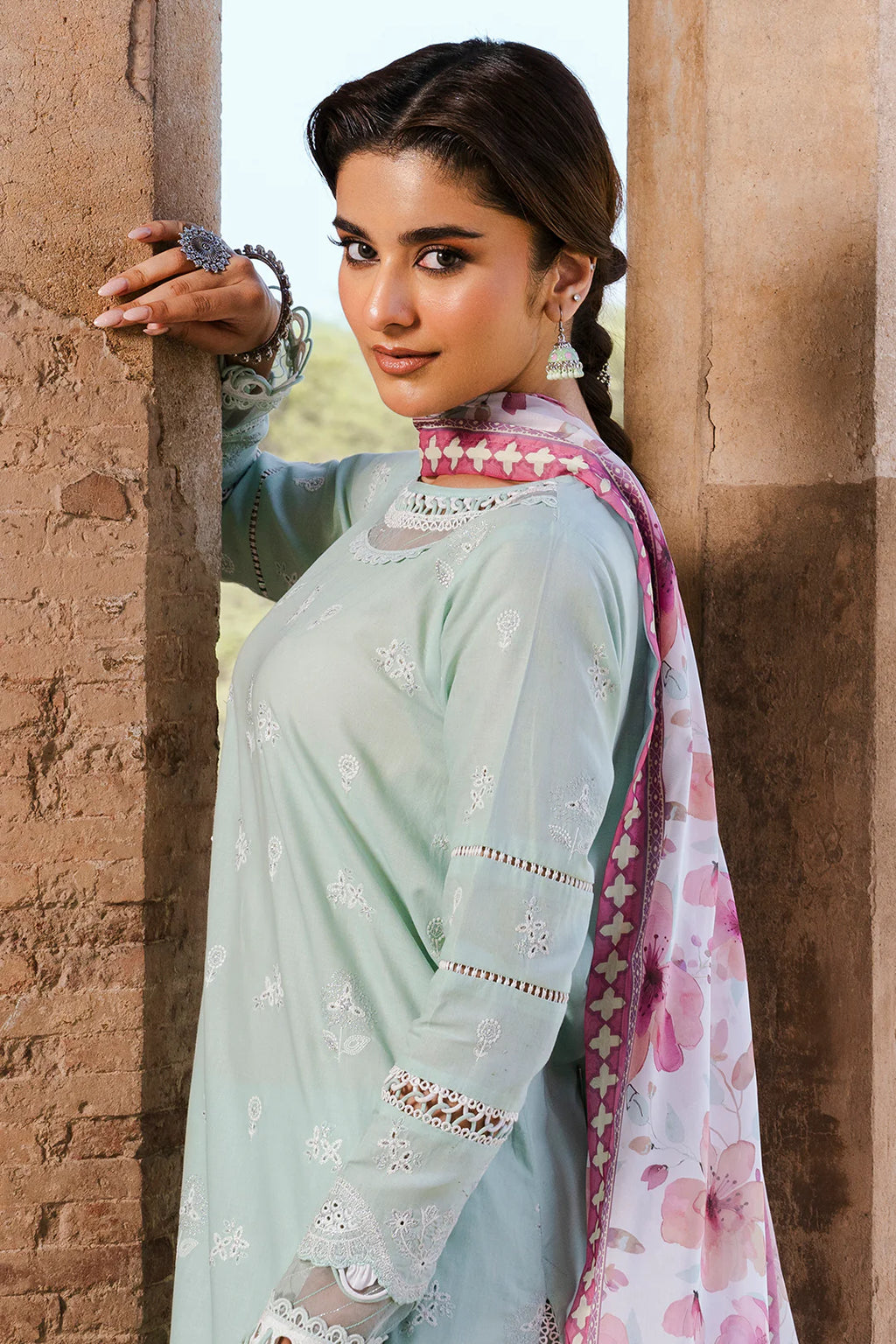 Embroidered Shirt Shalwar Dupatta - 0826