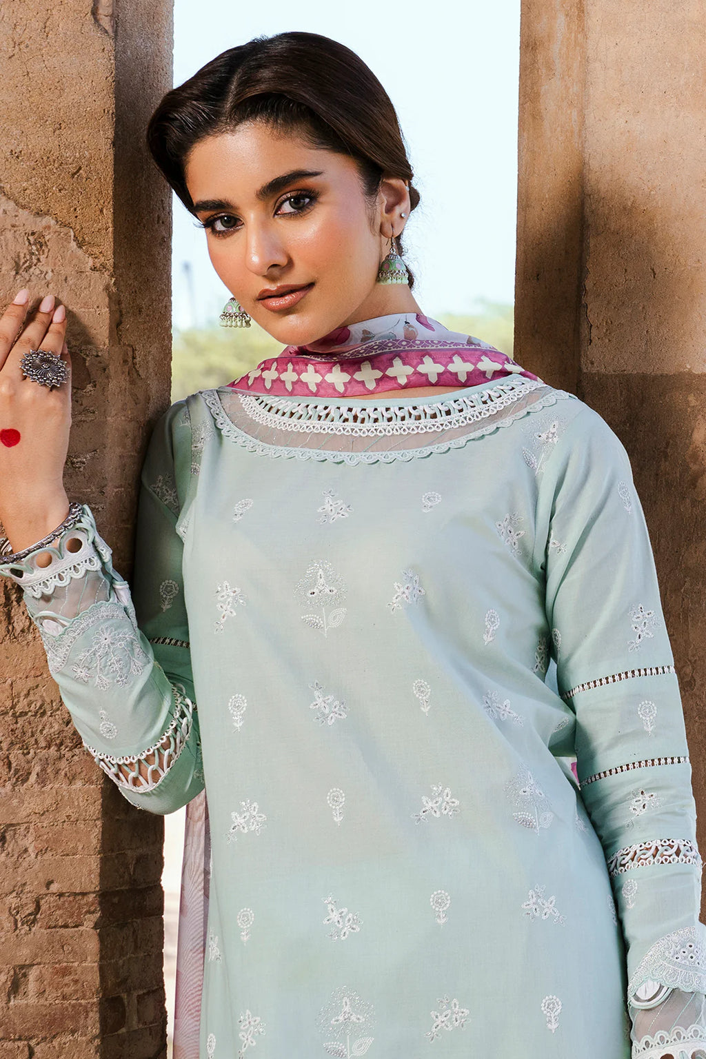 Embroidered Shirt Shalwar Dupatta - 0826