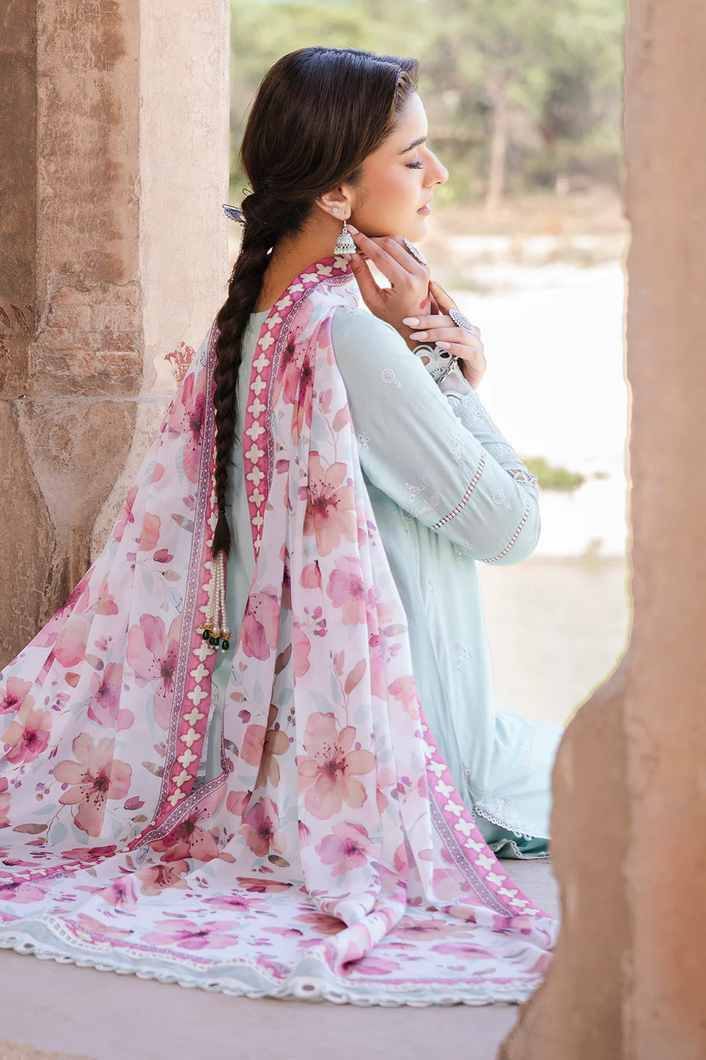 Embroidered Shirt Shalwar Dupatta - 0826