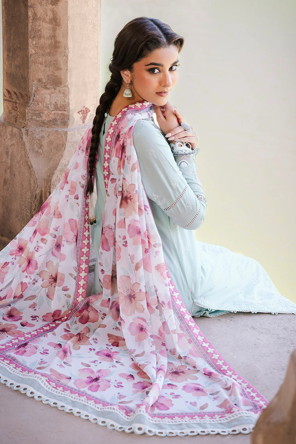 Embroidered Shirt Shalwar Dupatta - 0826