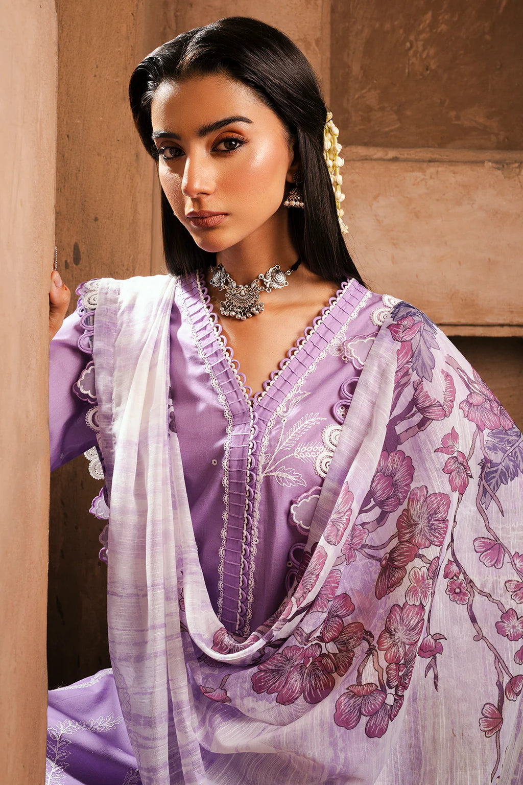 Embroidered Shirt Shalwar Dupatta - 0827