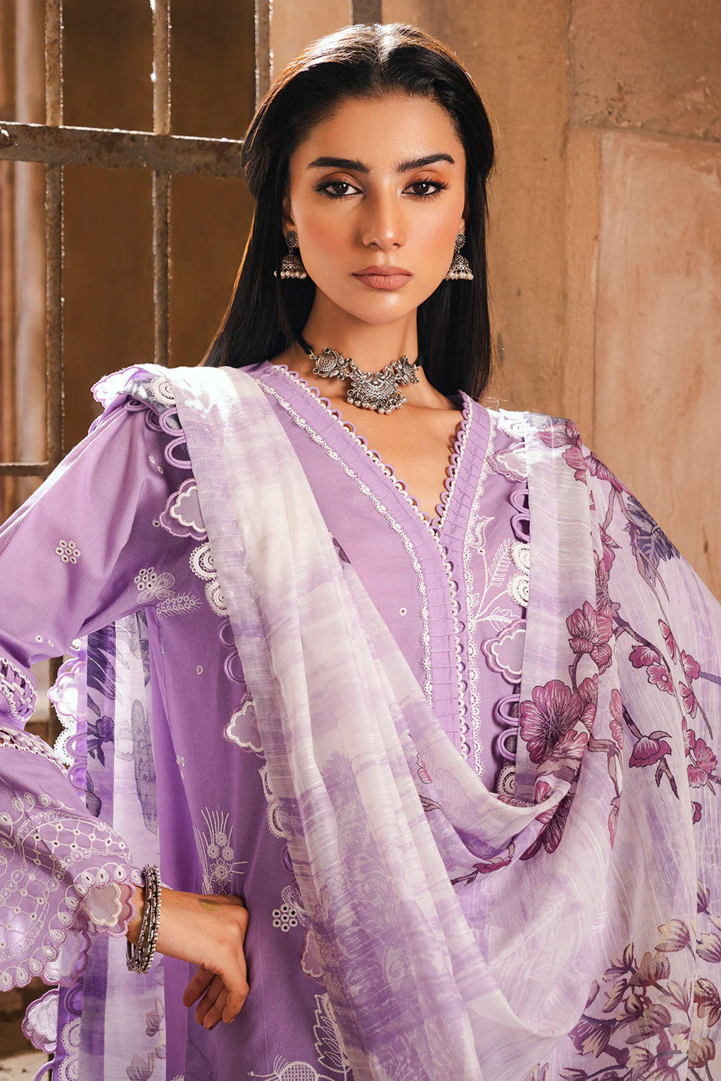 Embroidered Shirt Shalwar Dupatta - 0827