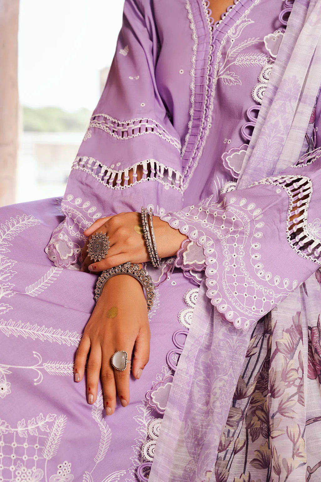 Embroidered Shirt Shalwar Dupatta - 0827