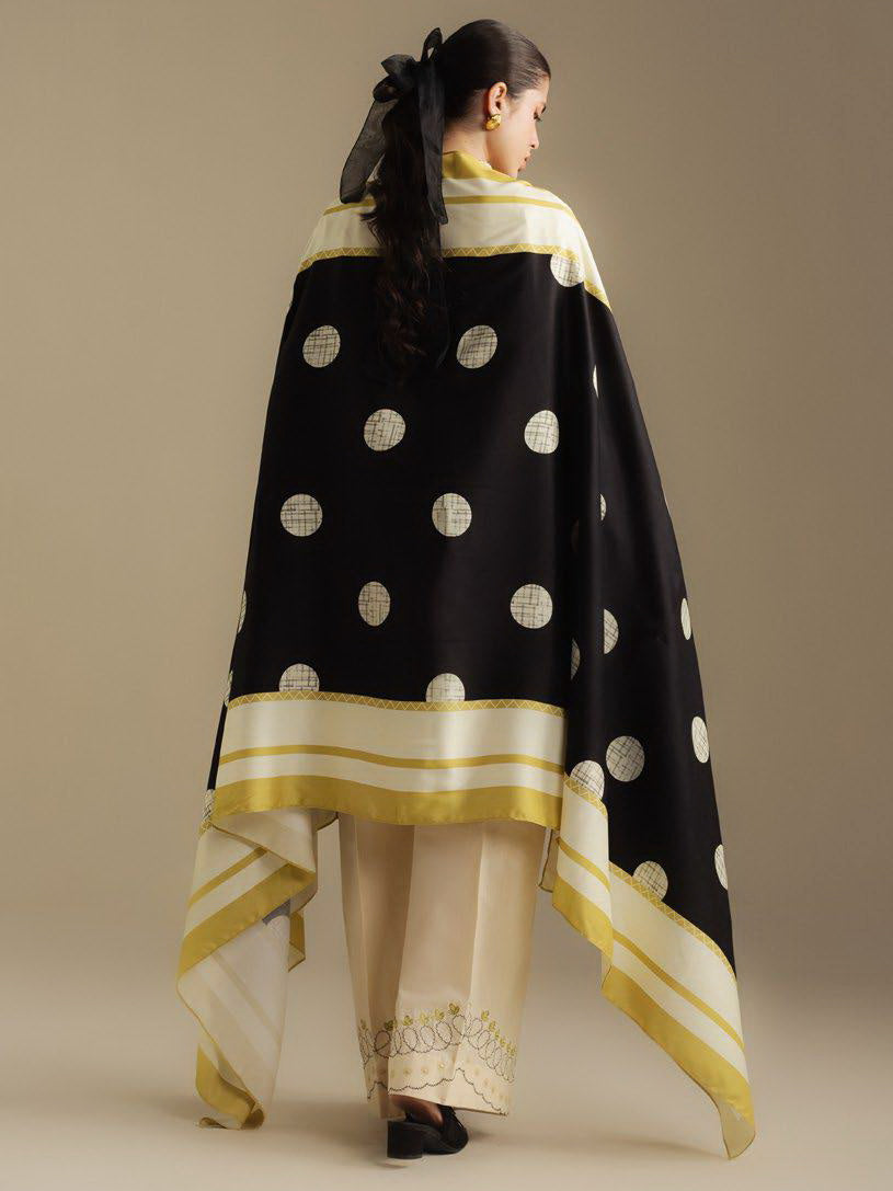 Coco by Zara Shahjahan Winter Unstitched Khaddar 3Pc Suit D-08B FAWN