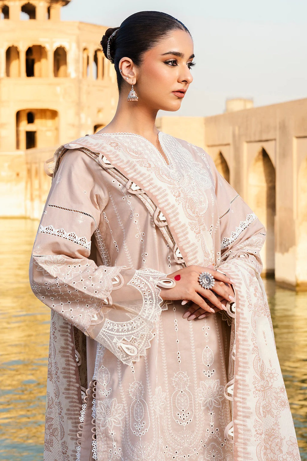 Embroidered Shirt Shalwar Dupatta - 0833