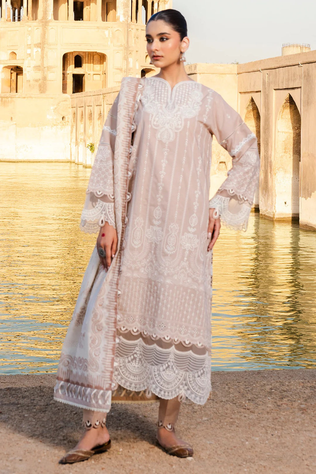 Embroidered Shirt Shalwar Dupatta - 0833