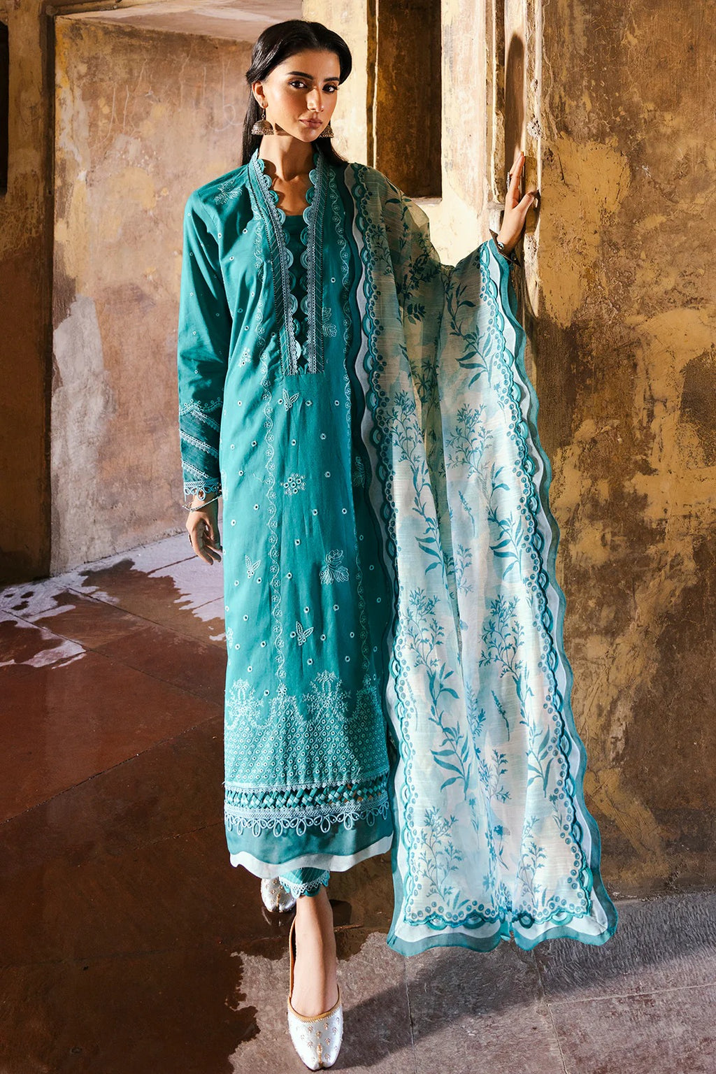 Embroidered Shirt Shalwar Dupatta - 0823