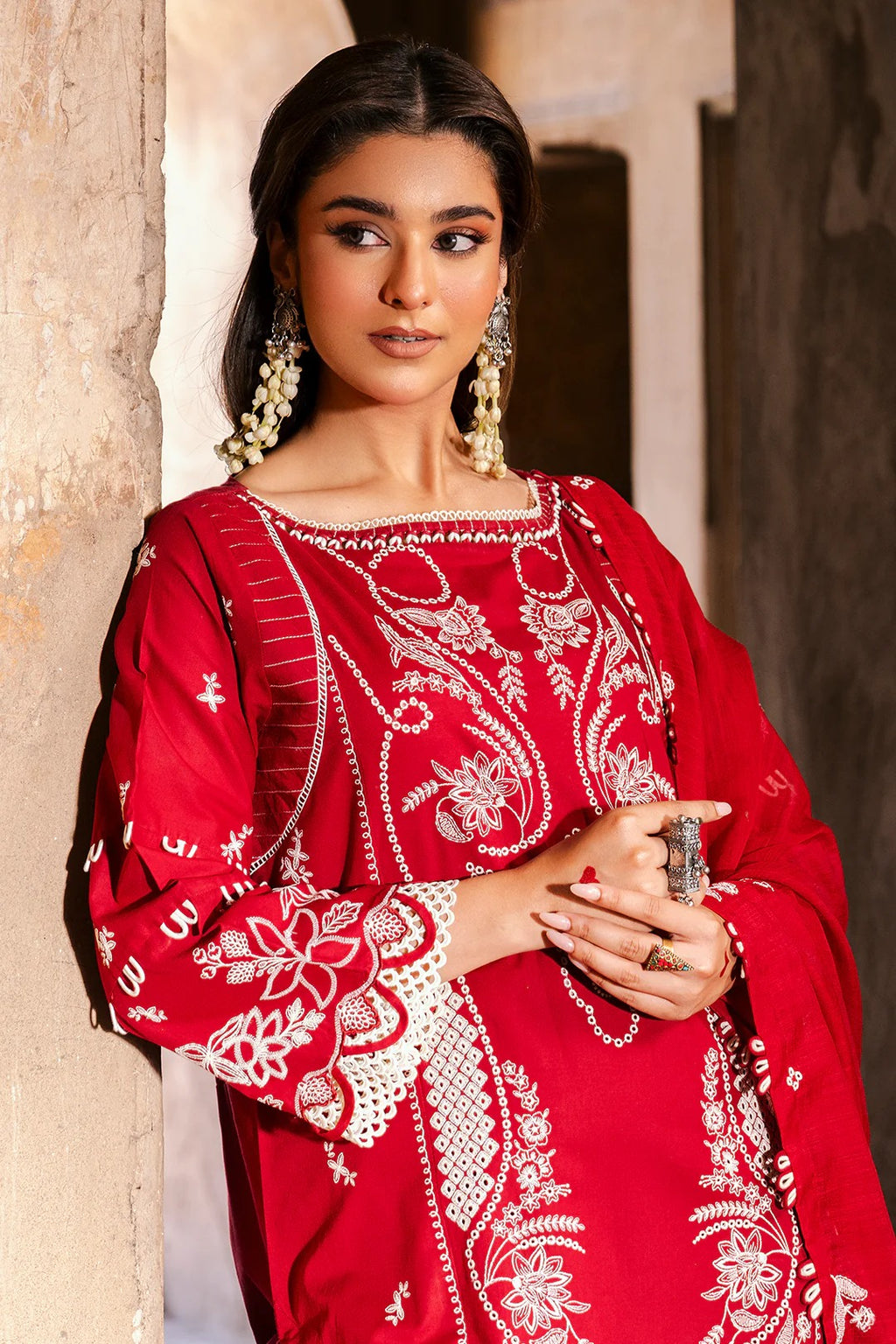 Embroidered Shirt Shalwar Dupatta - 0837
