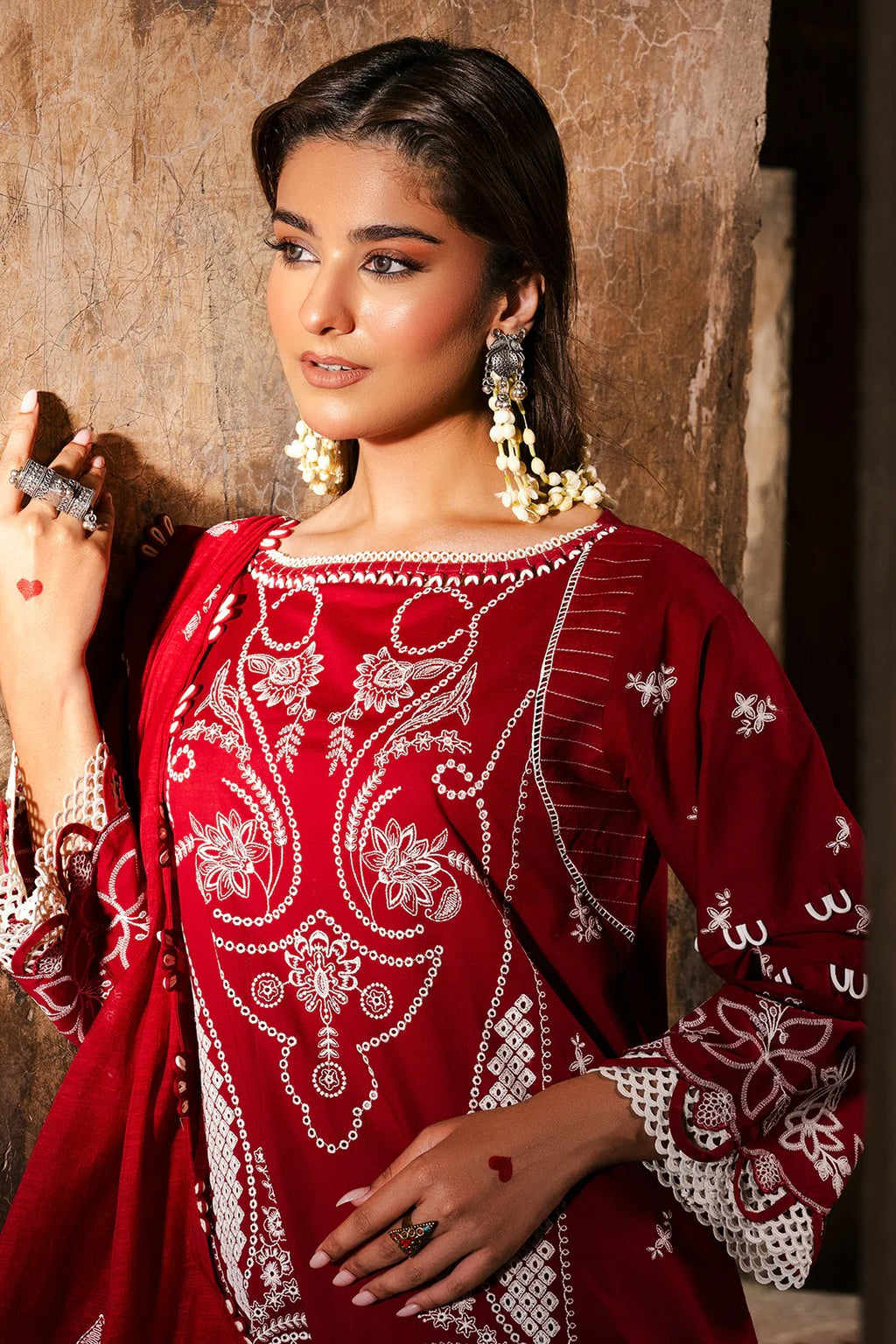 Embroidered Shirt Shalwar Dupatta - 0837