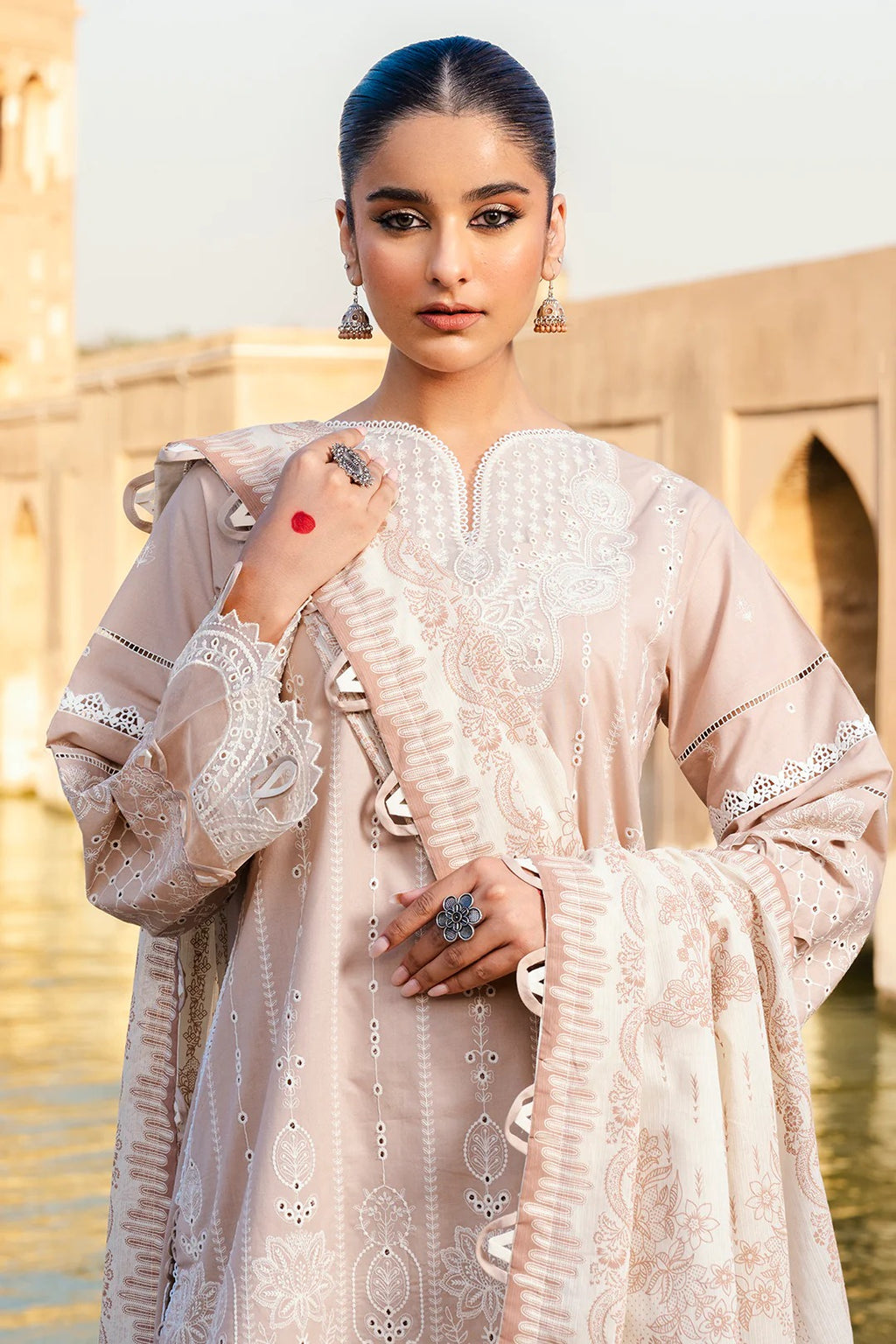 Embroidered Shirt Shalwar Dupatta - 0833