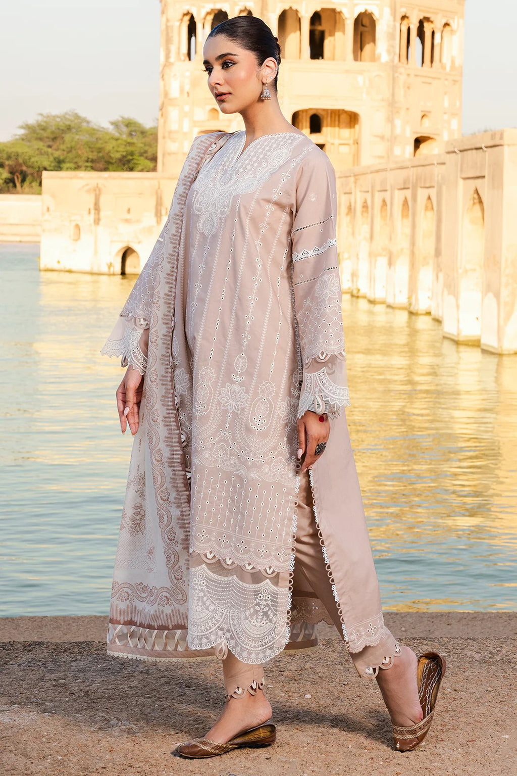Embroidered Shirt Shalwar Dupatta - 0833