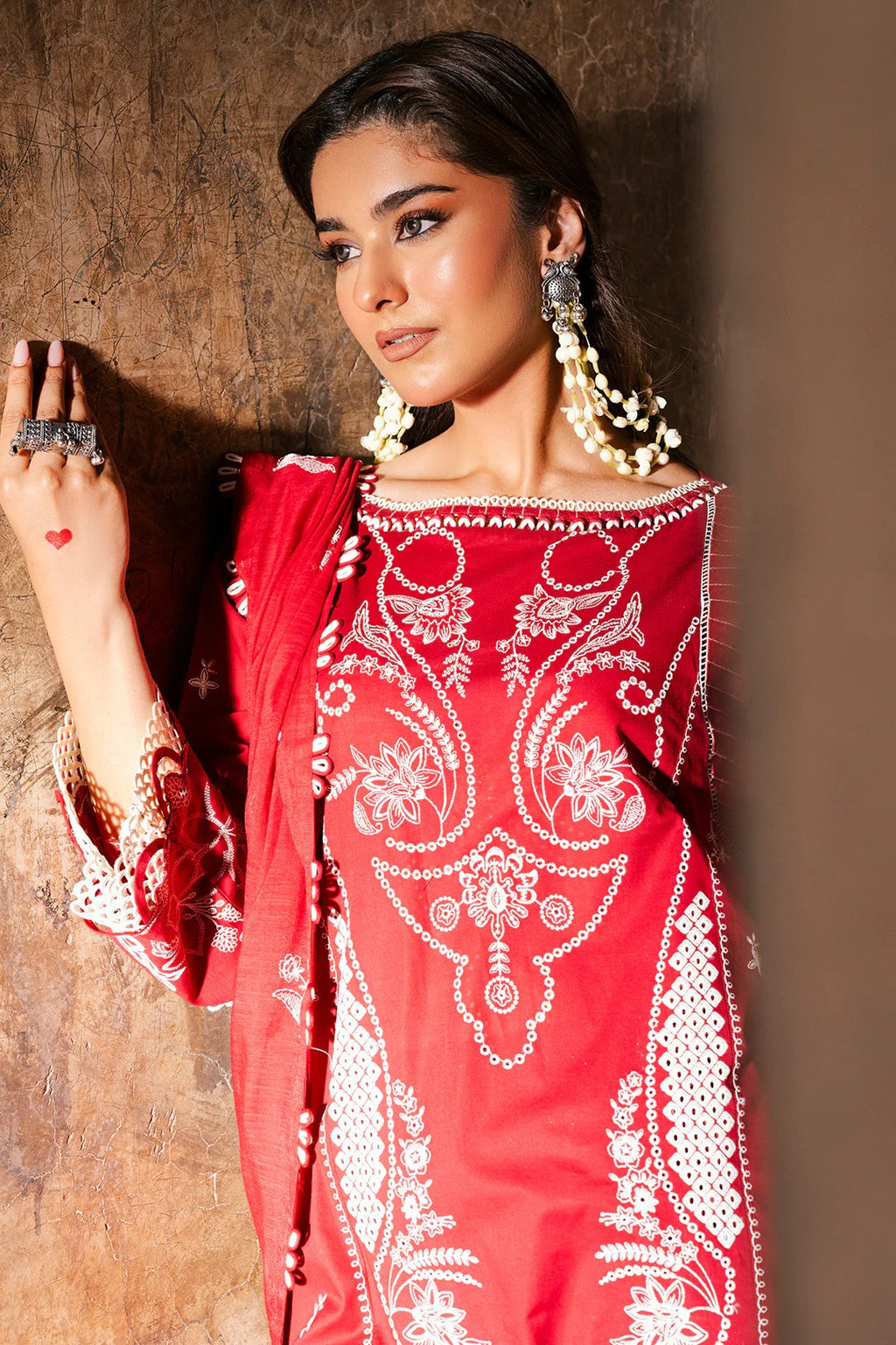 Embroidered Shirt Shalwar Dupatta - 0837