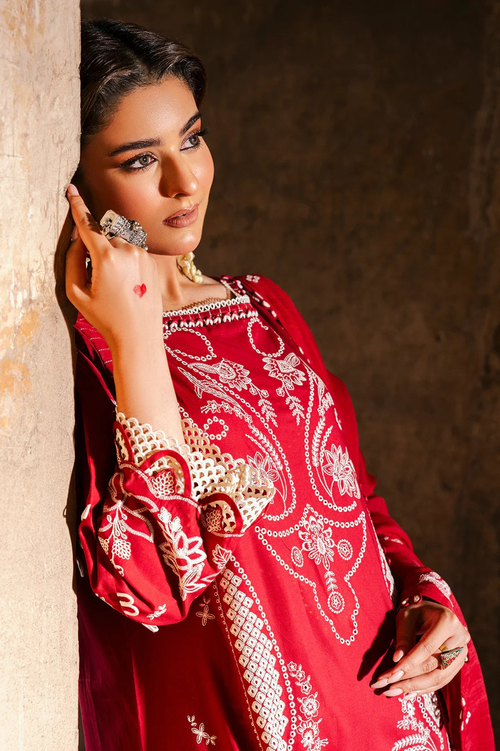 Embroidered Shirt Shalwar Dupatta - 0837