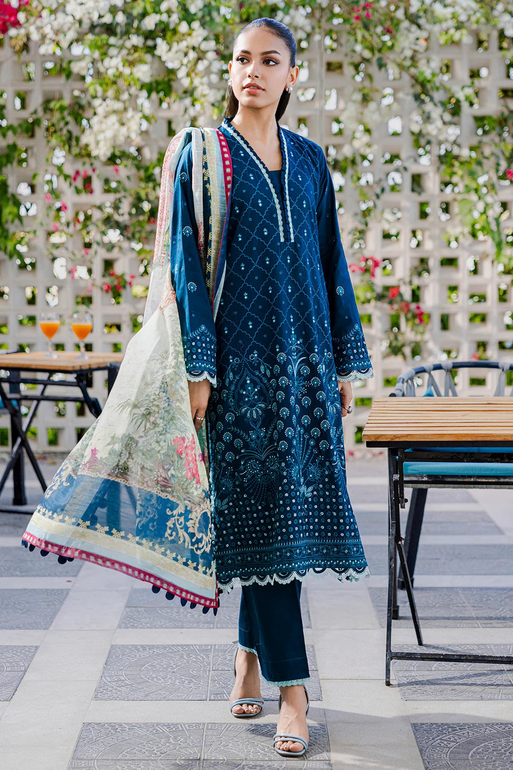 Embroidered Shirt Shalwar Dupatta - 0806