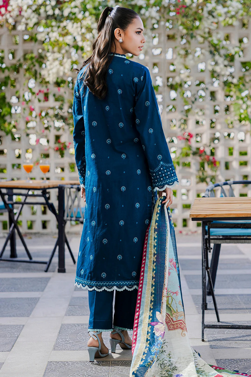 Embroidered Shirt Shalwar Dupatta - 0806