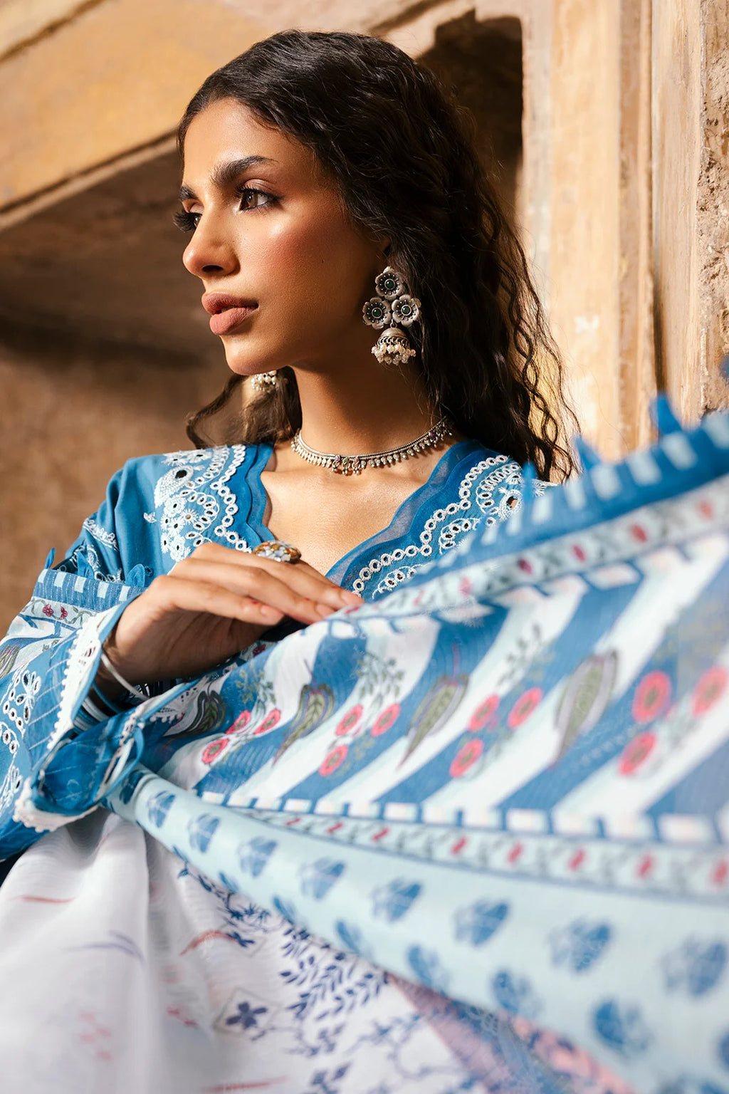 Embroidered Shirt Shalwar Dupatta - 0832