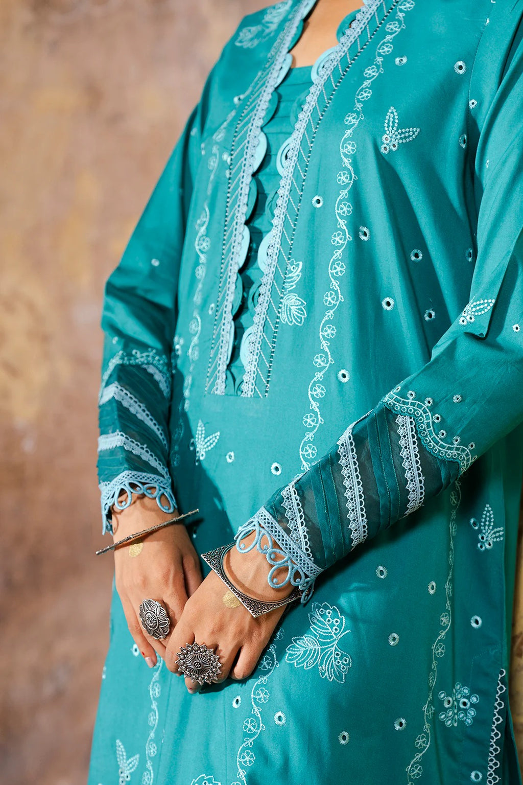 Embroidered Shirt Shalwar Dupatta - 0823