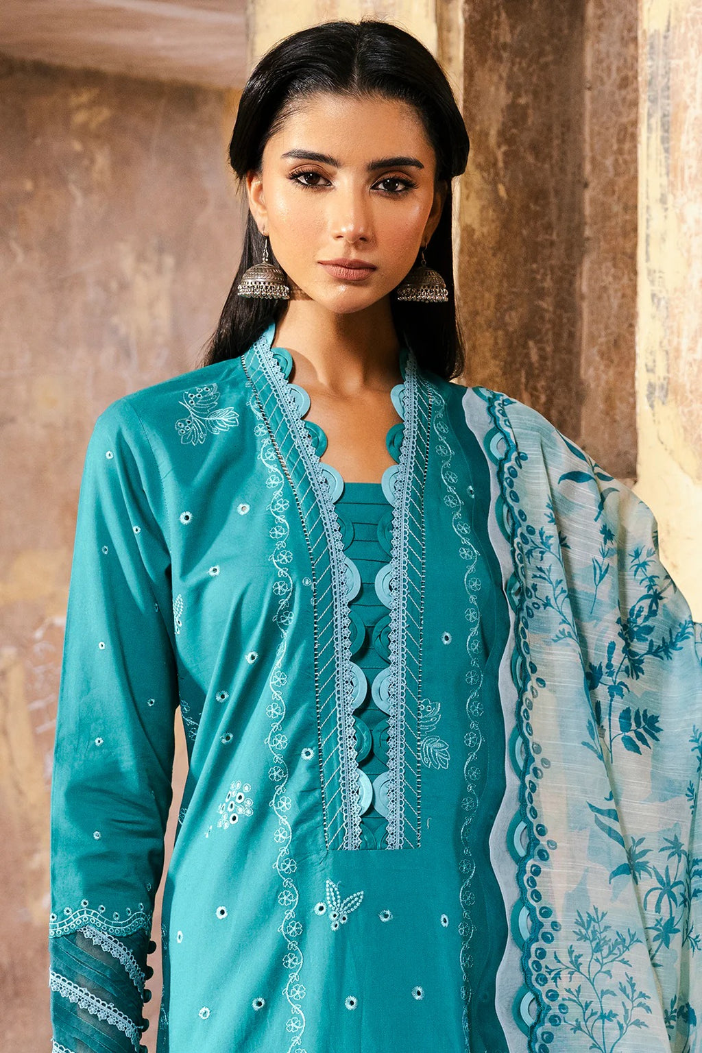 Embroidered Shirt Shalwar Dupatta - 0823