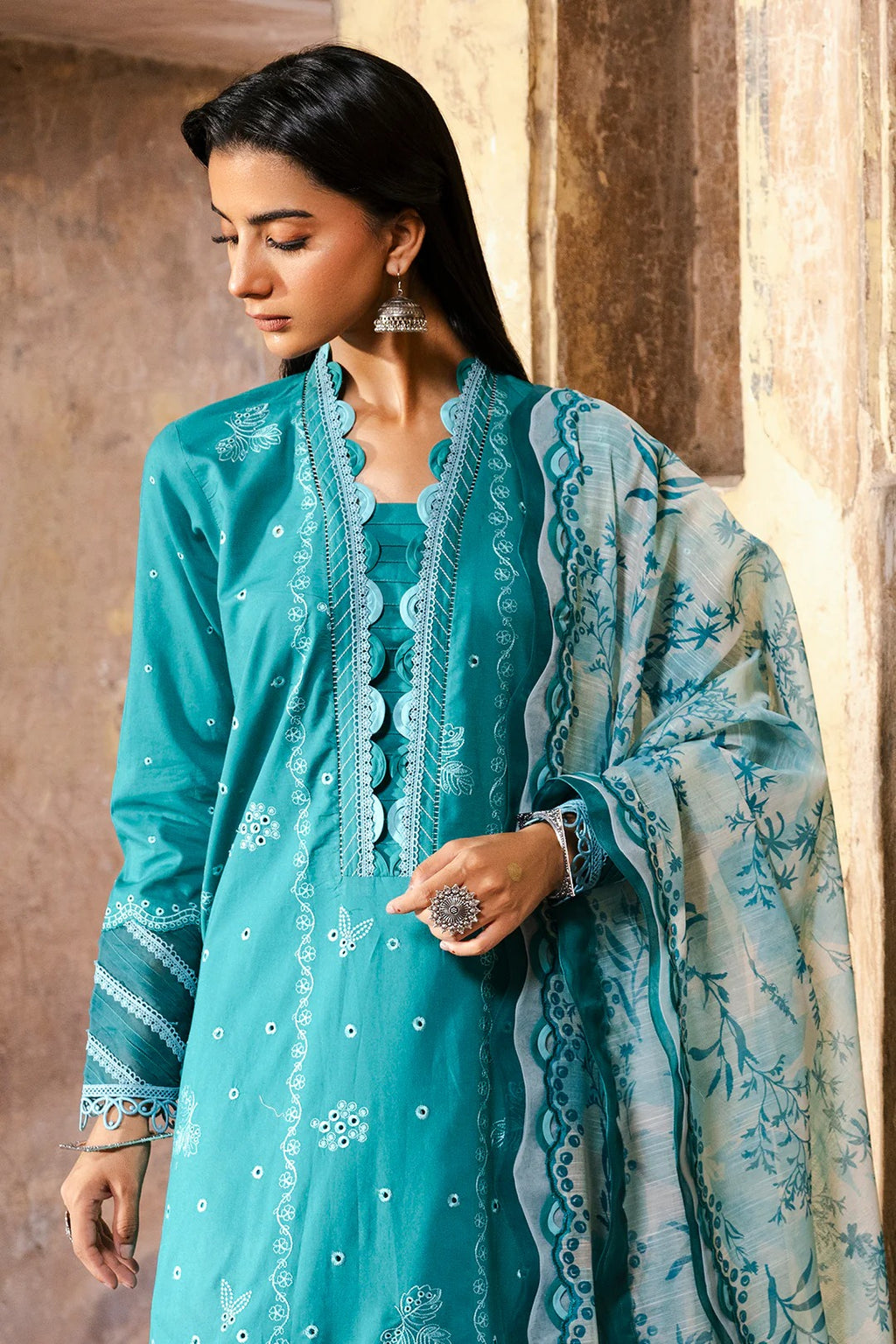 Embroidered Shirt Shalwar Dupatta - 0823