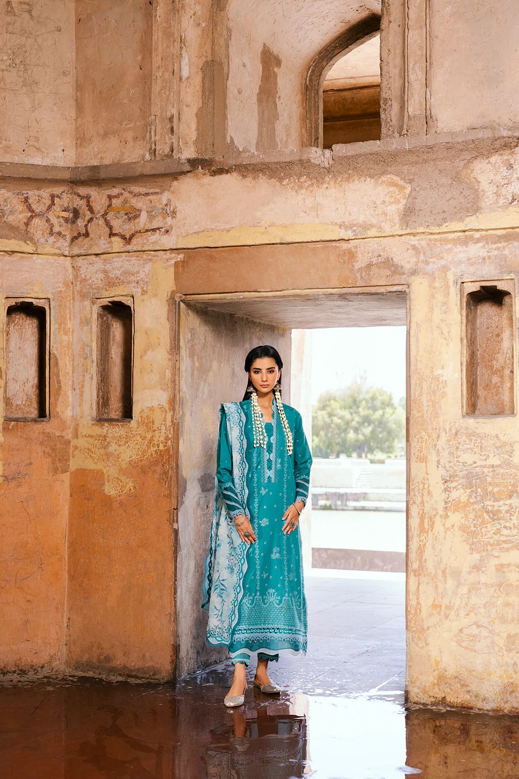 Embroidered Shirt Shalwar Dupatta - 0823