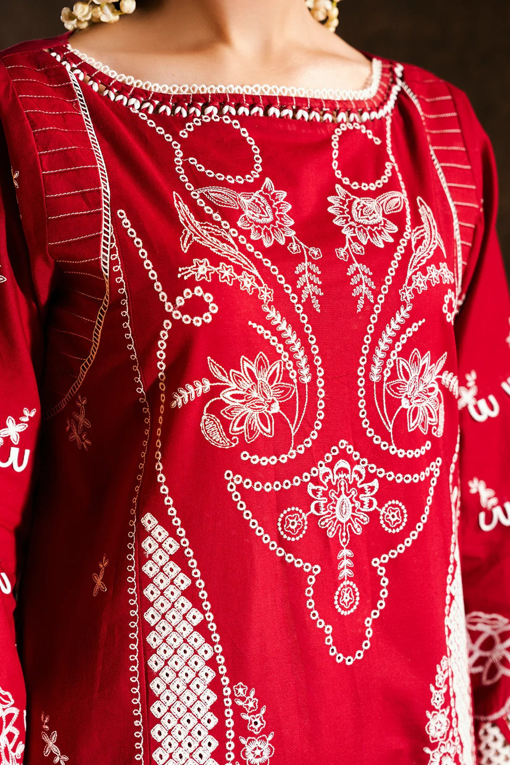 Embroidered Shirt Shalwar Dupatta - 0837