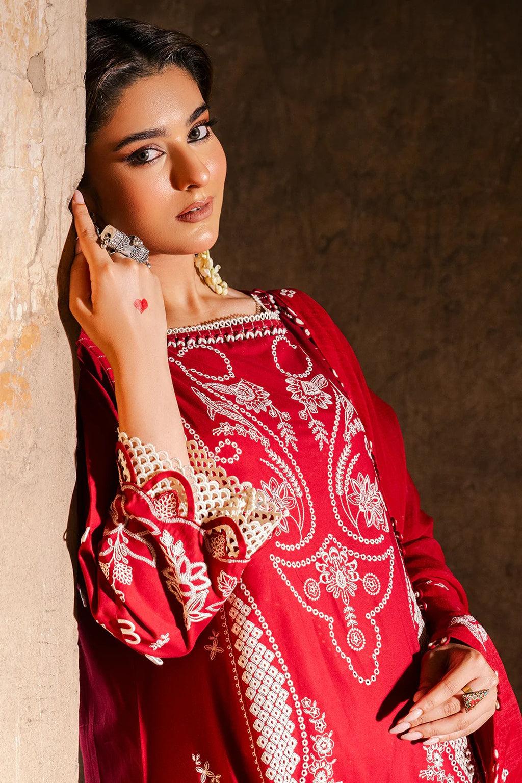 Embroidered Shirt Shalwar Dupatta - 0837