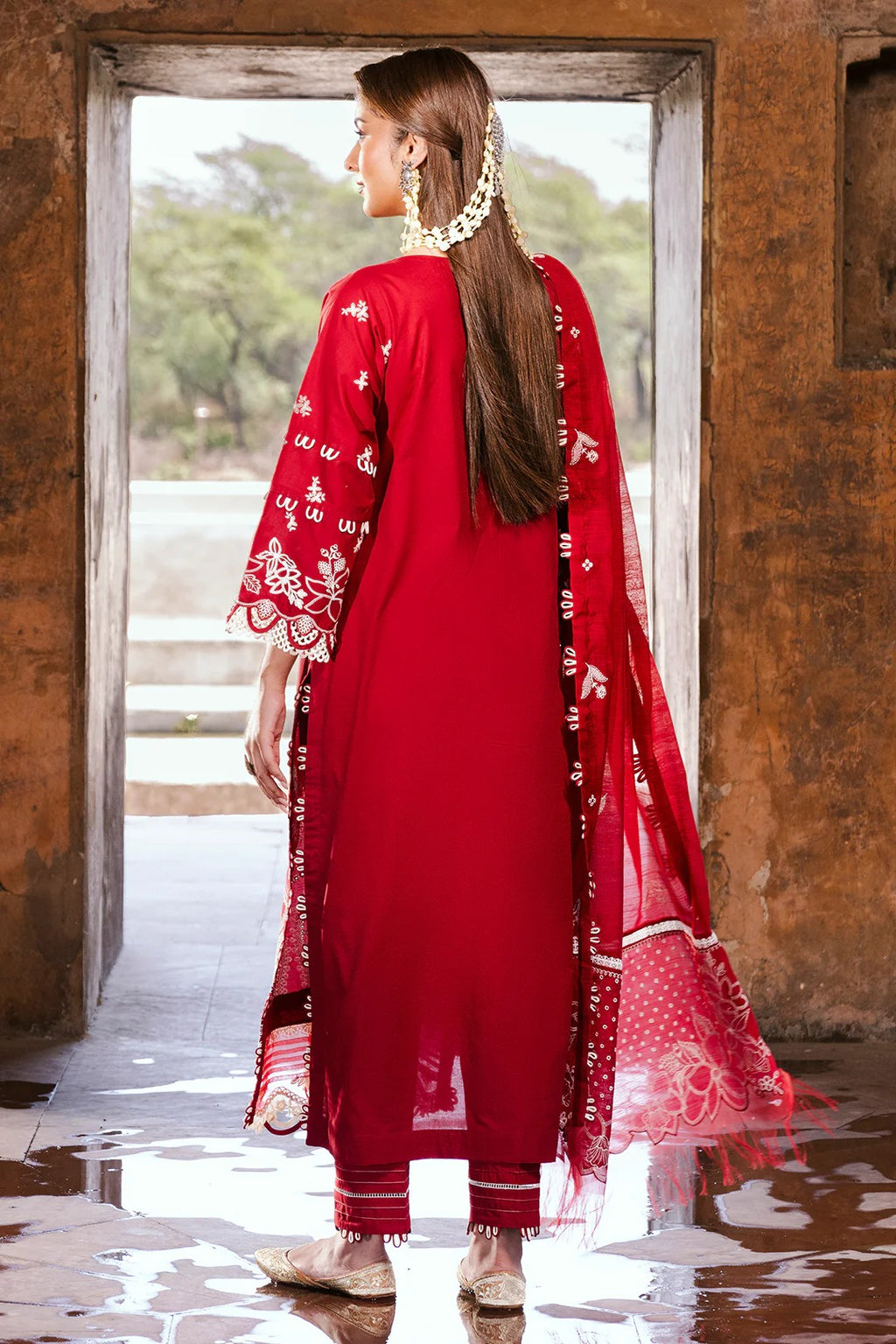 Embroidered Shirt Shalwar Dupatta - 0837