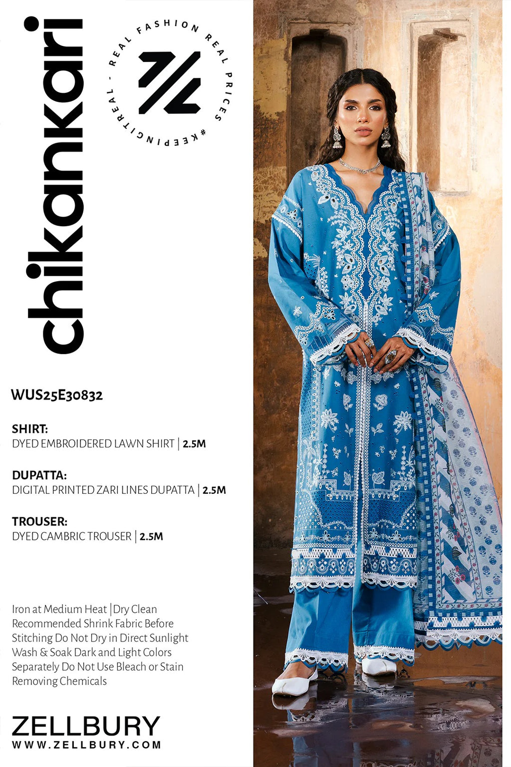 Embroidered Shirt Shalwar Dupatta - 0832