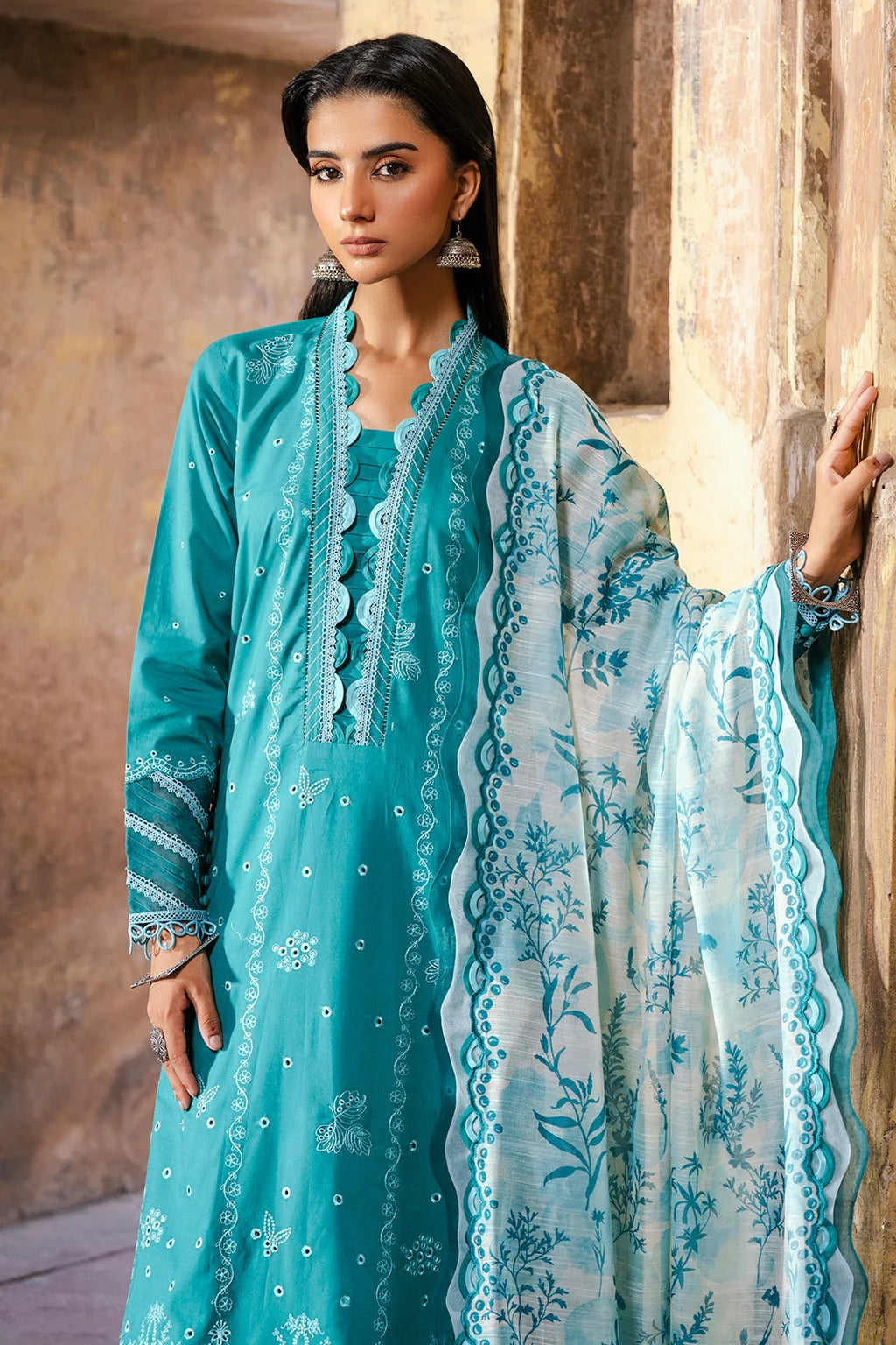 Embroidered Shirt Shalwar Dupatta - 0823