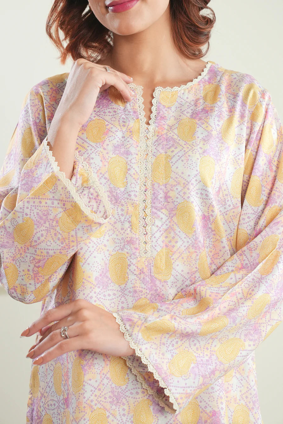 Printed Lawn Stitched 2 Piece (Shirt/Trouser)