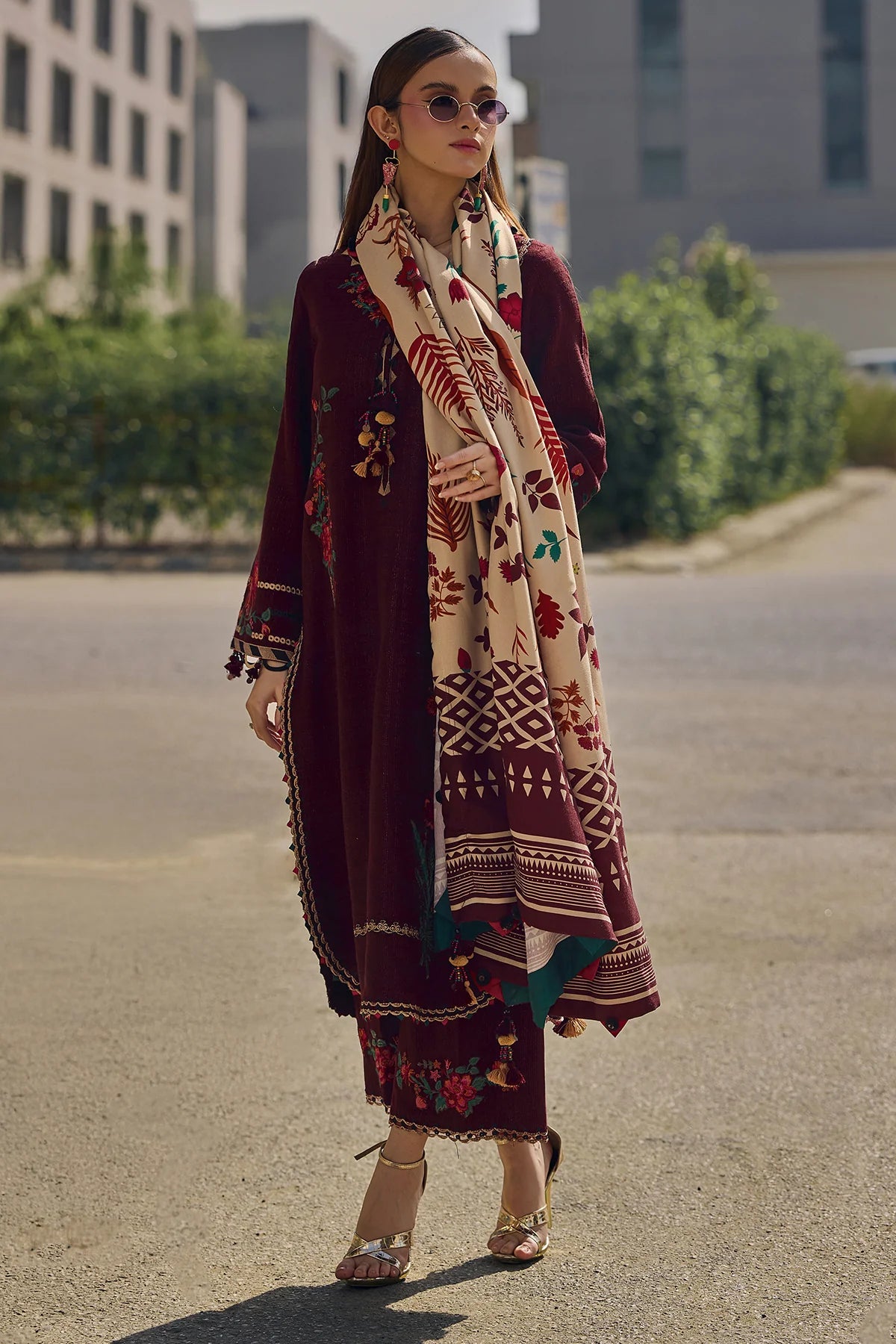 3-pc Unstitched Wool Shawl Collection PSW5-10